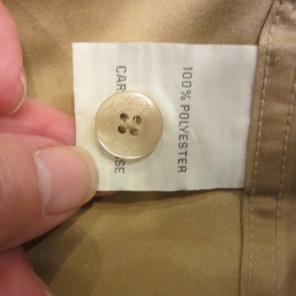 DRESS SHIRT SOLITUDE SUEDELIKE SHIRT, TAN LONG SLEEVES, XL WOMENS - Picture 7 of 8